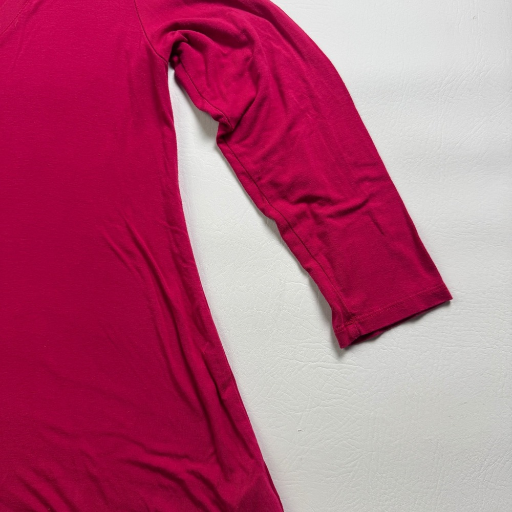 Johnny Was Womens Pink Bamboo Viscose V-Neck Long Sleeve Top T16321-9 Small - Picture 7 of 13